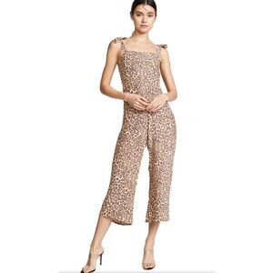 NWT Faithfull The Brand Elsa Animal Print Jumpsuit Sz 2